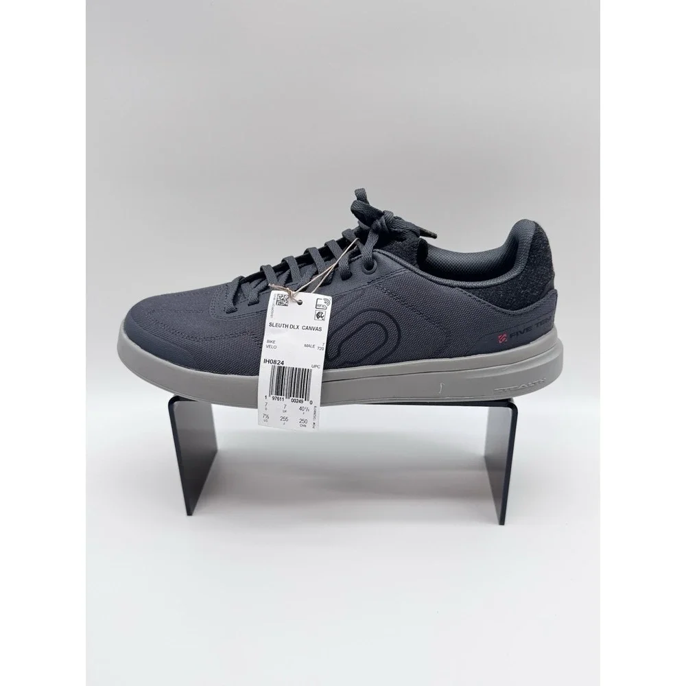 Size 7.5M- Adidas Sleuth DLX Canvas Five Ten Biking Shoes, Dark Grey Stealth
